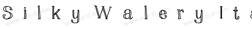 Silky Walery Italic字体转换